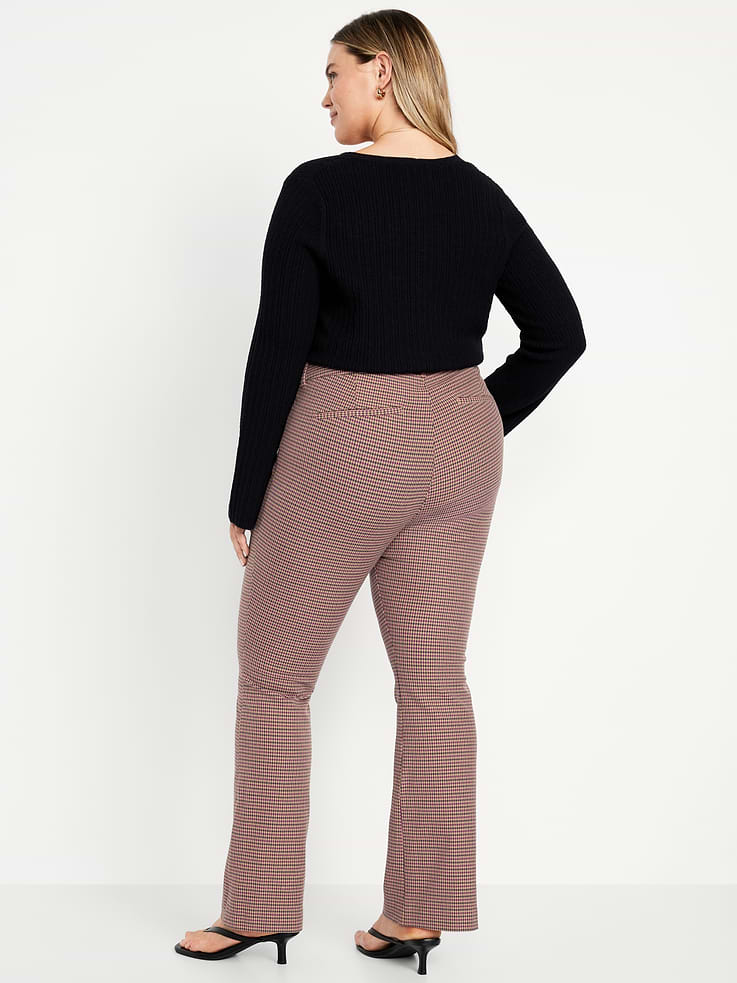 L'image numéro 7 présente Pantalon Pixie évasé à taille haute