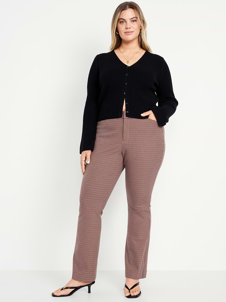 L'image numéro 6 présente Pantalon Pixie évasé à taille haute