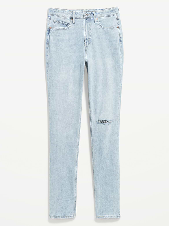 Curvy Extra High-Waisted Straight Jeans