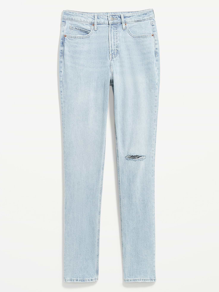 Image number 8 showing, Curvy Extra High-Waisted Straight Jeans