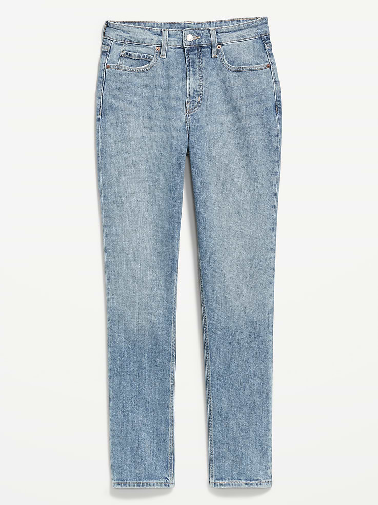 Image number 8 showing, Curvy Extra High-Waisted Straight Jeans