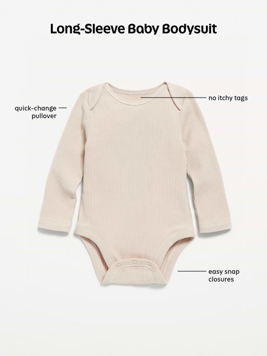 Image number 3 showing, Unisex Bodysuit 3-Pack for Baby