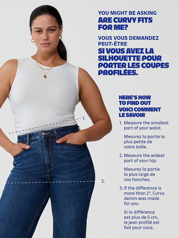 L'image numéro 5 présente Jean coupe droite profilée à taille très haute