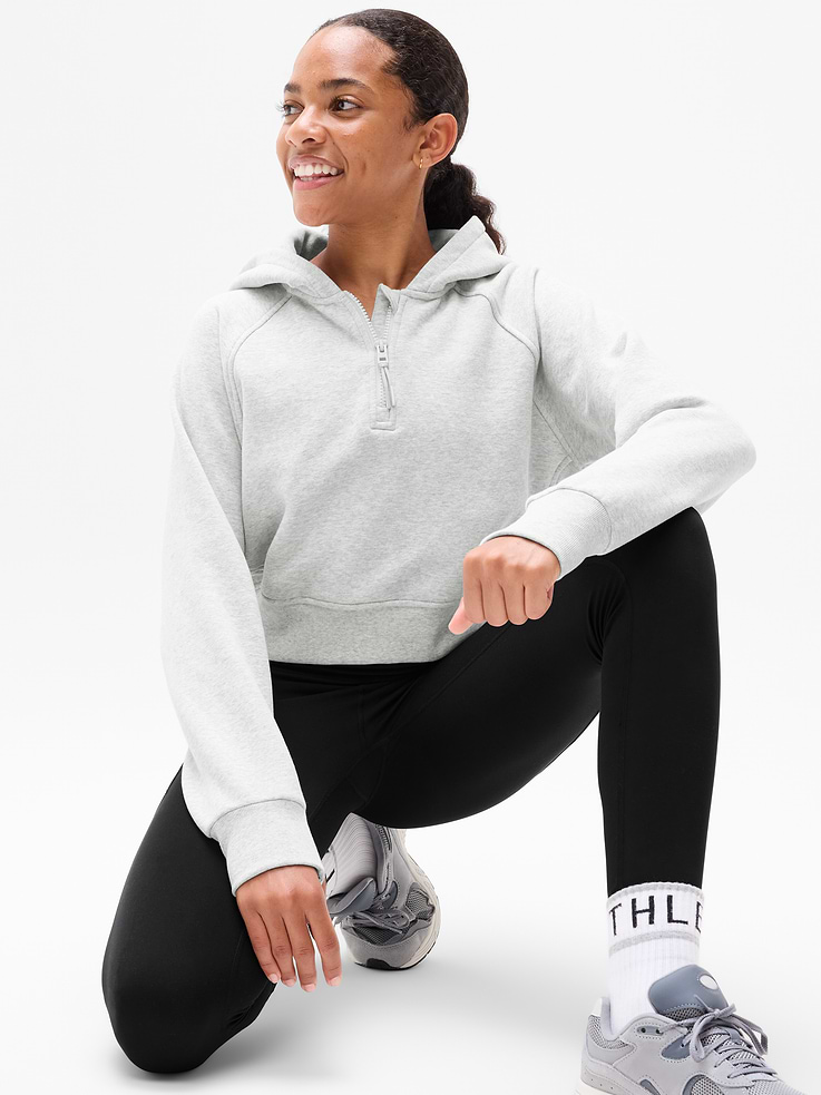 Image number 1 showing, Athleta Girl All Day Half Zip Hoodie