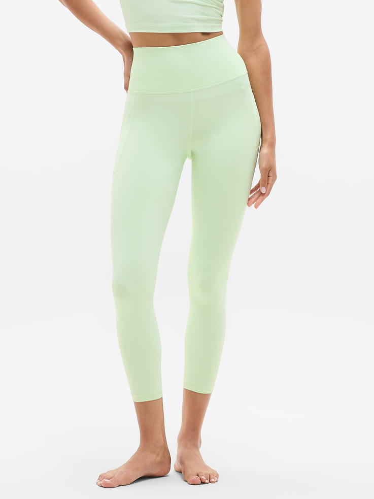 Image 1 of 6, FOR: Yoga or studio practice, FEEL: Powervita fabric is buttery soft with support that feels like a gentle hug, FAVE: Bonded side stash pockets hold your essentials, Product #715749
