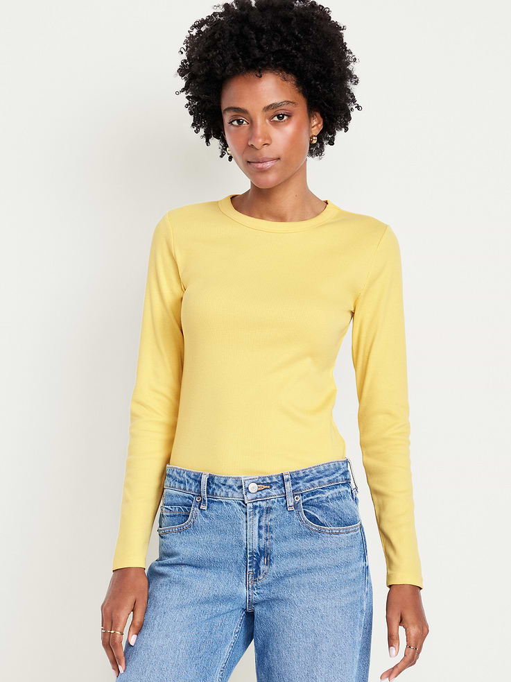 Image number 1 showing, Snug Long-Sleeve Crew-Neck T-Shirt