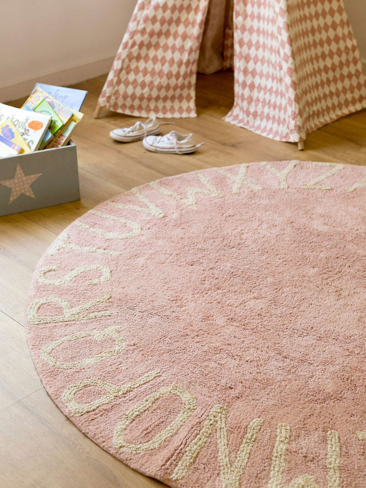 Lorena Canals Washable Rug ABC Natural Vintage Nude | Gap