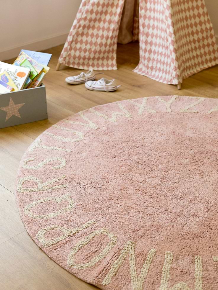 Image number 2 showing, Lorena Canals Washable Rug ABC Natural Vintage Nude