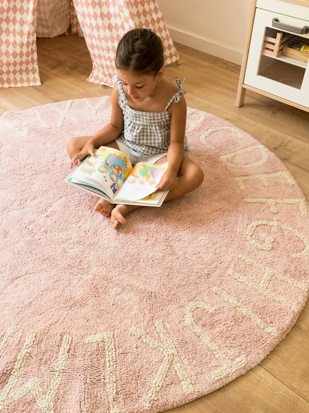 Lorena Canals Washable Rug ABC Natural Vintage Nude | Gap