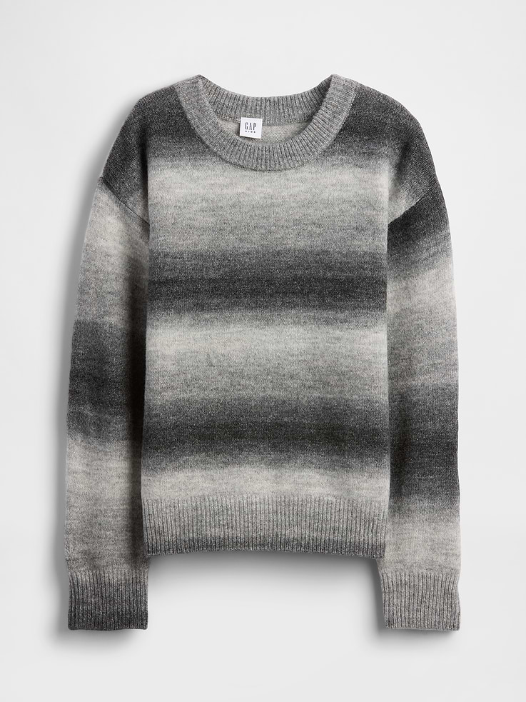 Image number 2 showing, Kids Space-Dye Relaxed Crewneck Sweater