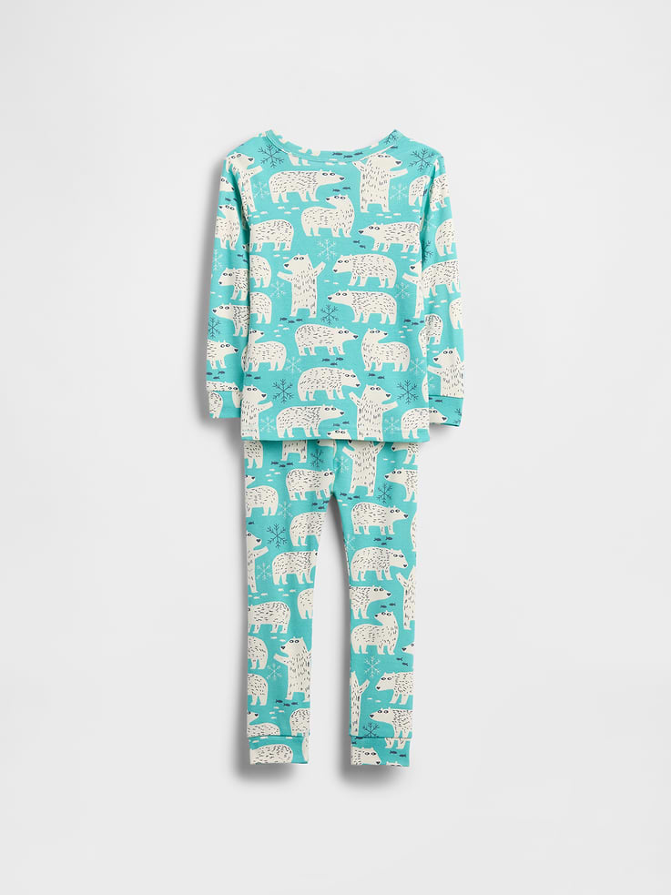 Image 2 of 2, Baby & Toddler Organic Brushed Cotton PJ Set