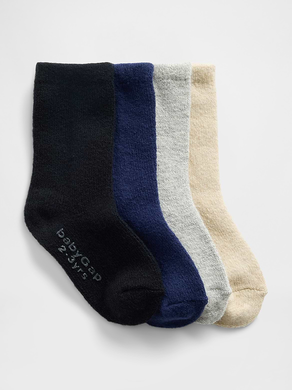 Chaussettes Effet cachemire pour Bébé et Tout-petit (paquet de 4 paires)