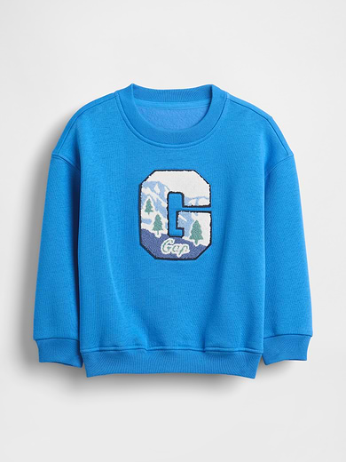 Image number 1 showing, Baby & Toddler VintageSoft Graphic Logo Sweatshirt