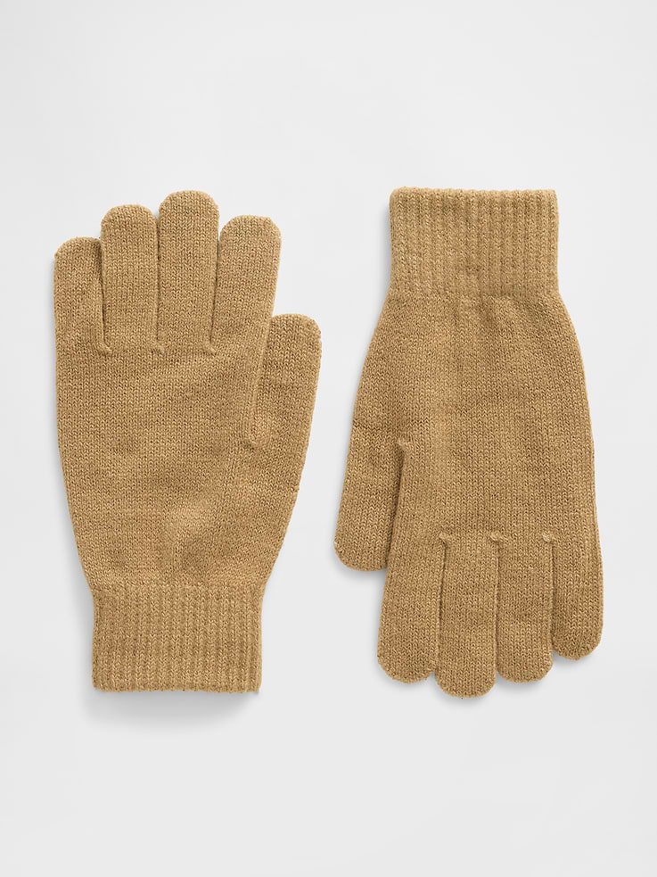 Gap Factory Unisex Cozy Gloves (Camel Hair Brown)
