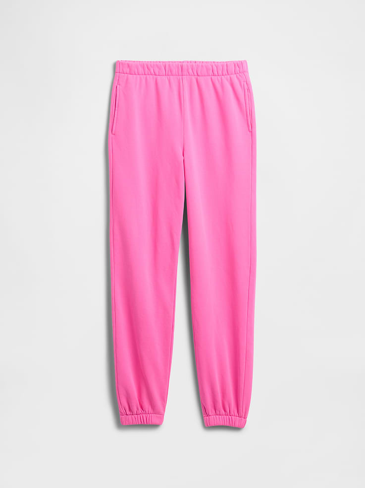 Image 1 of 3, This product is made with/contains 23% recycled polyester. Compared to virgin materials, using recycled materials helps reduce resource use and waste., Soft, comfy fleece., Elasticized waist., On-seam pockets., Elasticized cuffs., Note: The dye used in the crafting of this product is prone to crocking, or color transfer. Please avoid contact with light-colored fabric or upholstery., This product was made in a factory that invests in gender equity and women’s empowerment through RISE. Learn more at, Product #856695