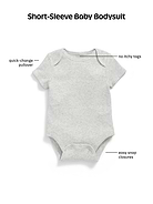 Image number 3 showing, Short-Sleeve Graphic Bodysuit for Baby