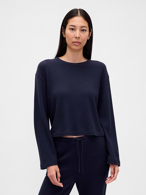 Waffle Crop PJ Top
