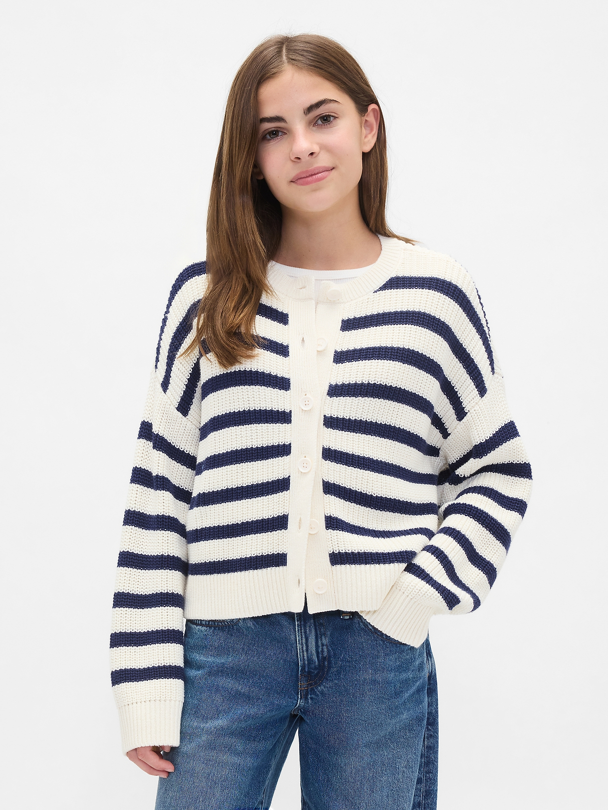 Kids 100% Cotton Oversized Cardigan | Gap