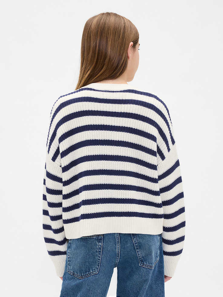 Image number 3 showing, Kids 100% Cotton Oversized Cardigan