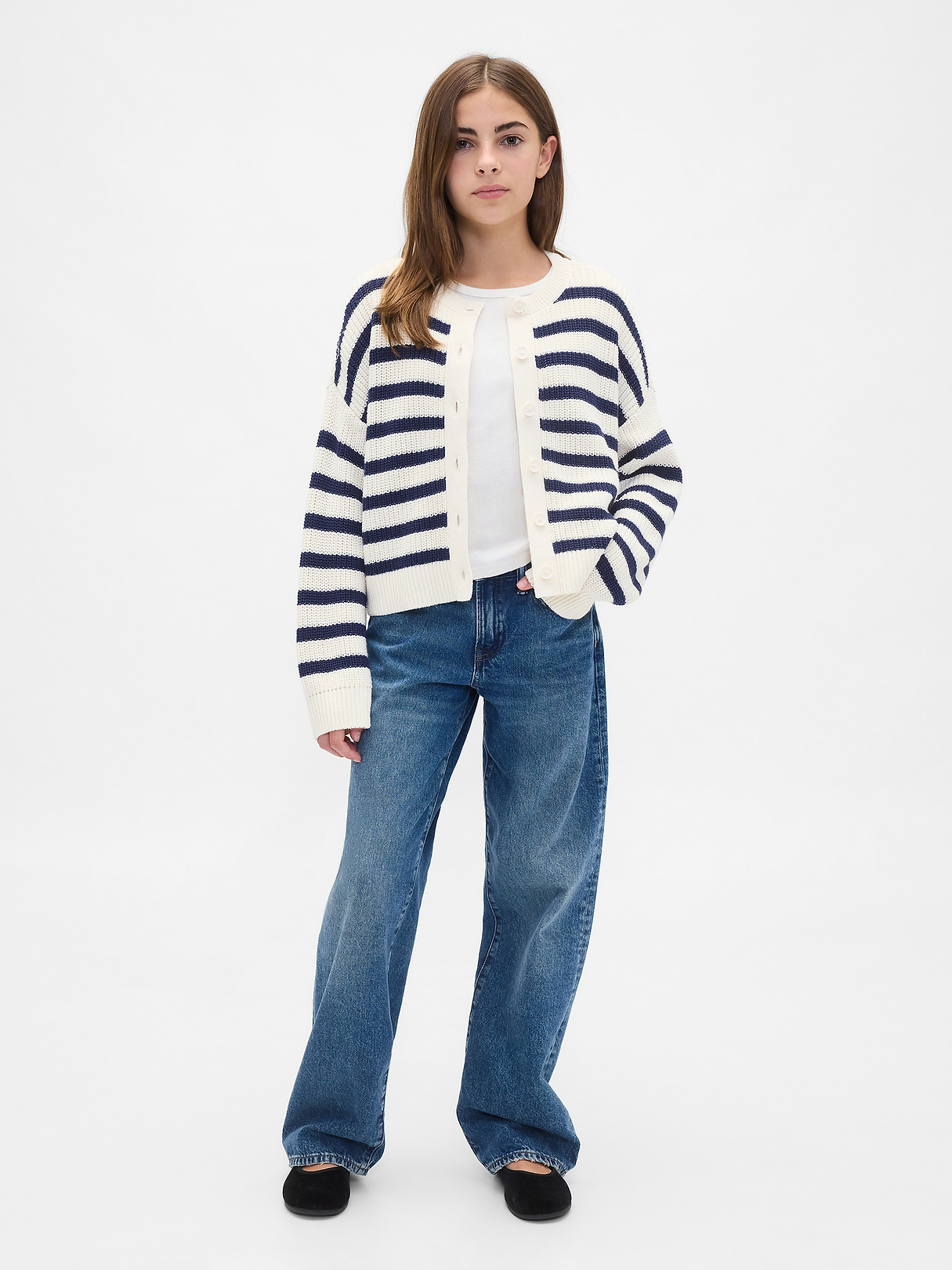 Kids 100% Cotton Oversized Cardigan | Gap