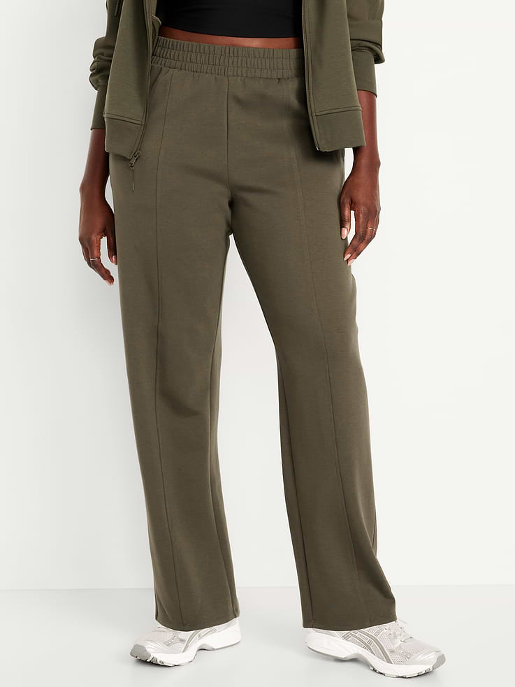 L'image numéro 4 présente Pantalon baril à taille haute en Molleton dynamique