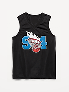 Image number 4 showing, Mesh Graphic Basketball Tank Top for Boys