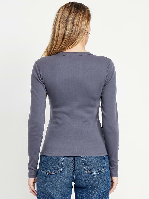 Snug Long-Sleeve Crew-Neck T-Shirt