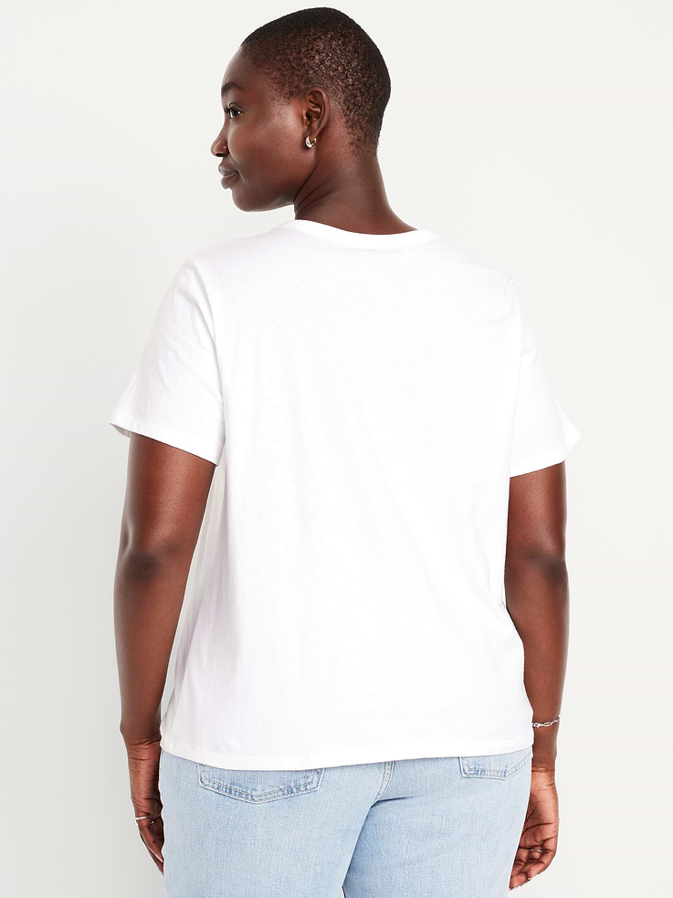 L'image numéro 6 présente T-shirt passe-partout ras du cou à imprimé