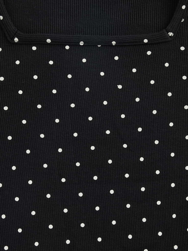Image number 4 showing, Kids Rib Puff-Sleeve Top