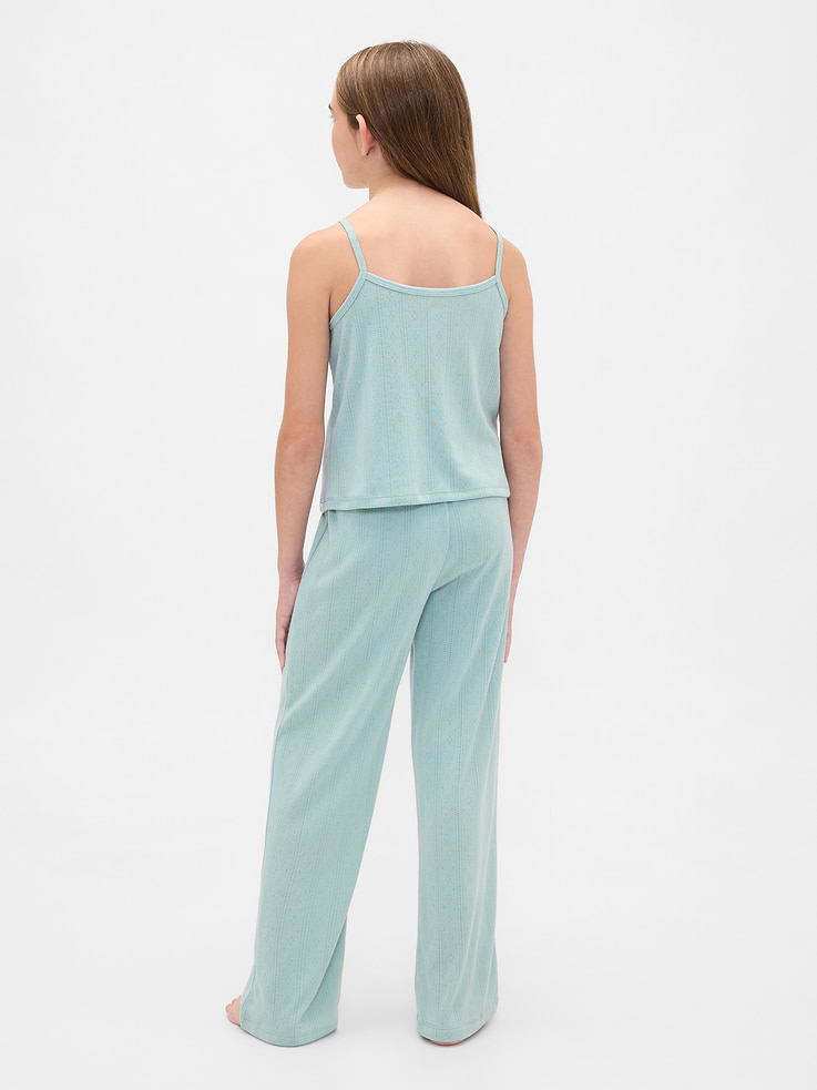 Image number 3 showing, Kids Recycled Pointelle Tank PJ Set