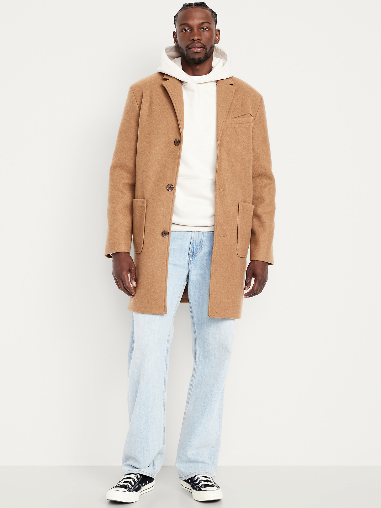 50 ほぼデッド 90s allegri Balmacan coat 綿100% Brushed Topcoat | Old Navy