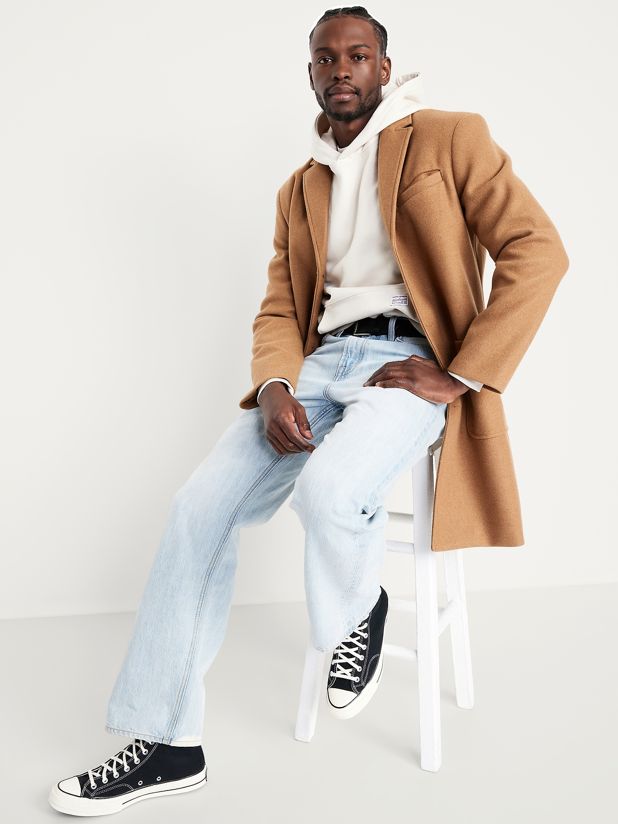 Brushed Topcoat | Old Navy