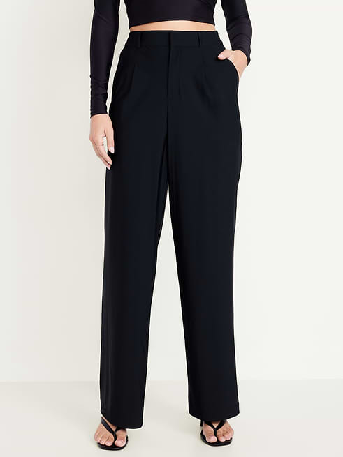 High High-Waisted SleekTech Trouser Pants on clearance at Old Navy — 30% off