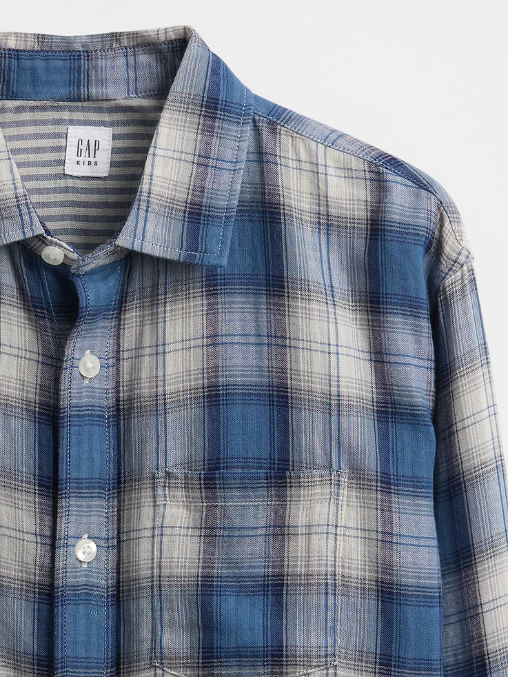 Image number 5 showing, Kids Relaxed Plaid Shirt