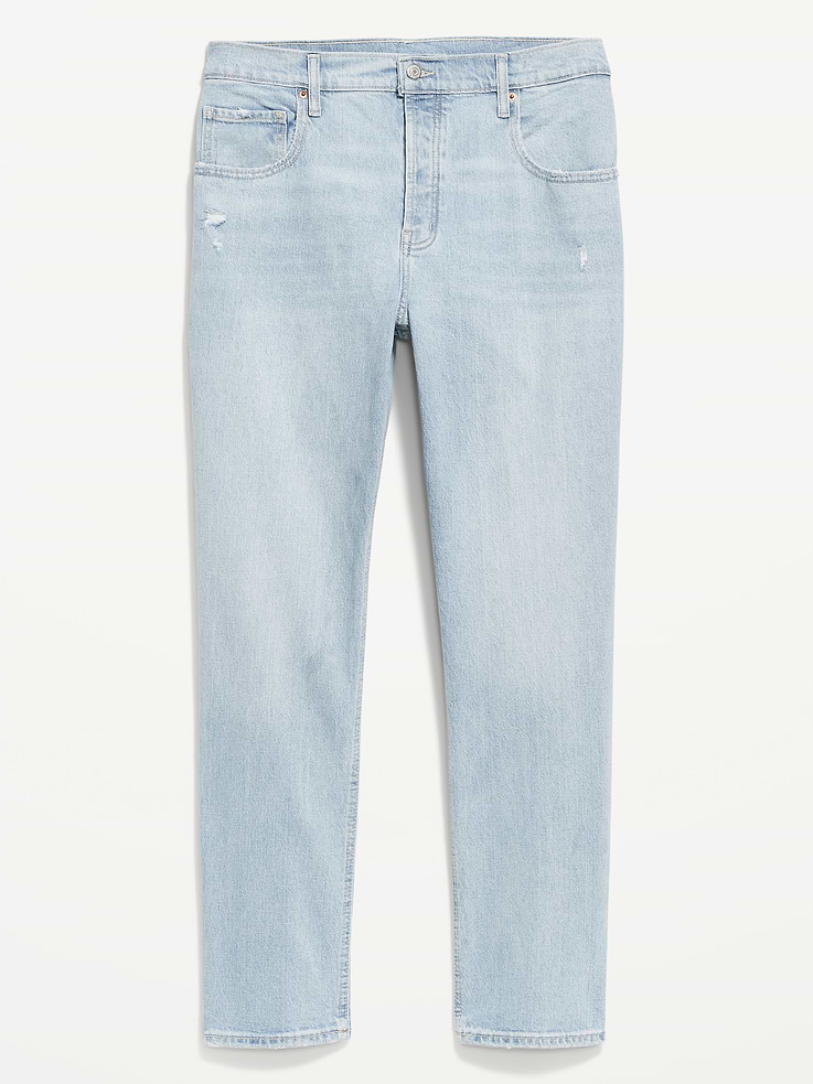 Image number 8 showing, Mid-Rise Slouchy Straight Jeans
