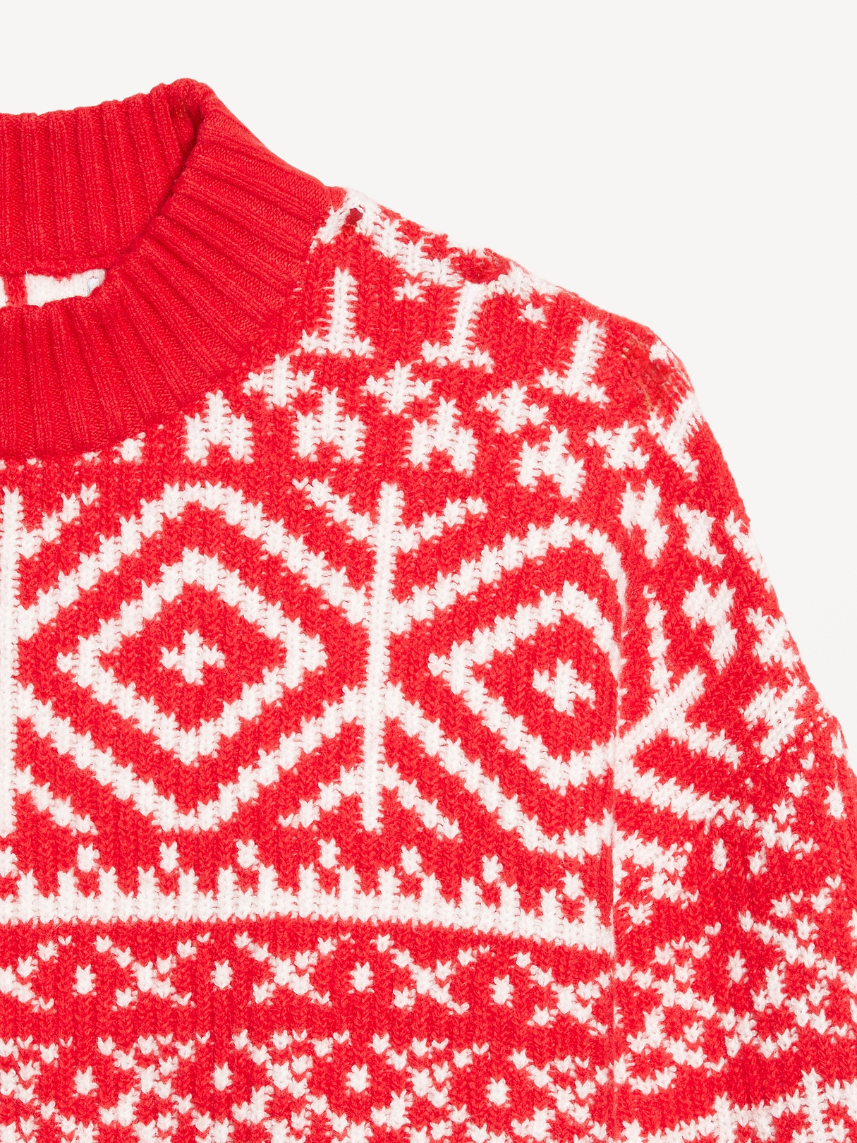SoSoft Mock-Neck Fair Isle Sweater | Old Navy