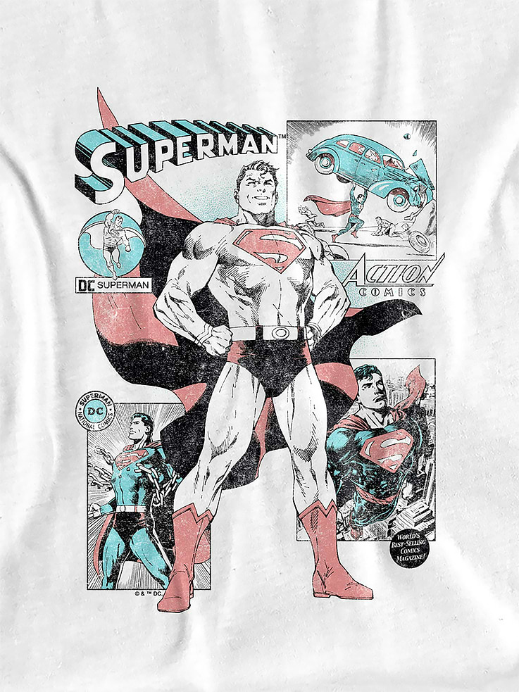 Image number 3 showing, Kids Superman Comic Panels Graphic T-Shirt