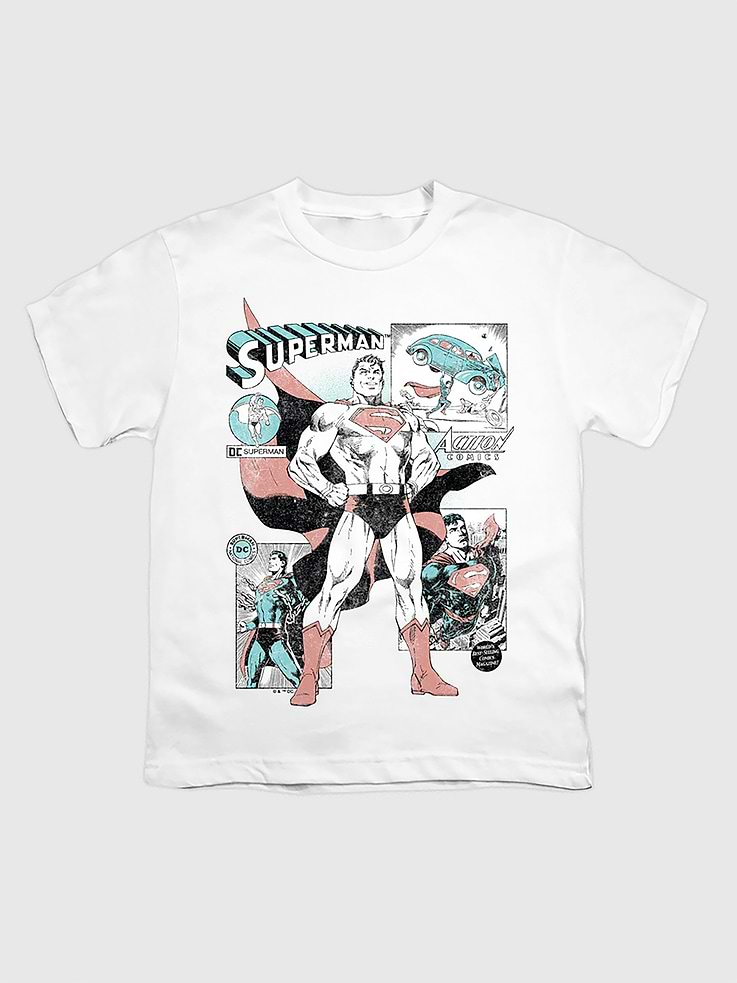 Image number 1 showing, Kids Superman Comic Panels Graphic T-Shirt