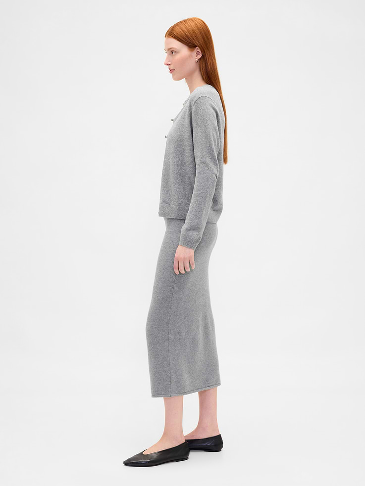 Image number 3 showing, CashSoft Stretch Midi Skirt