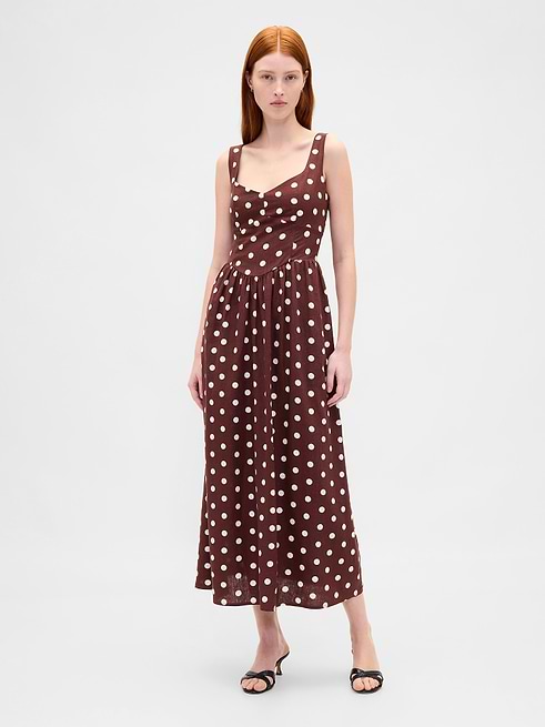 gap maxi dress Women's Tie-Front Woven Dress, Optic White V4, Small at Amazon Women's Clothing store Allover stripes GAP | Dresses | Final