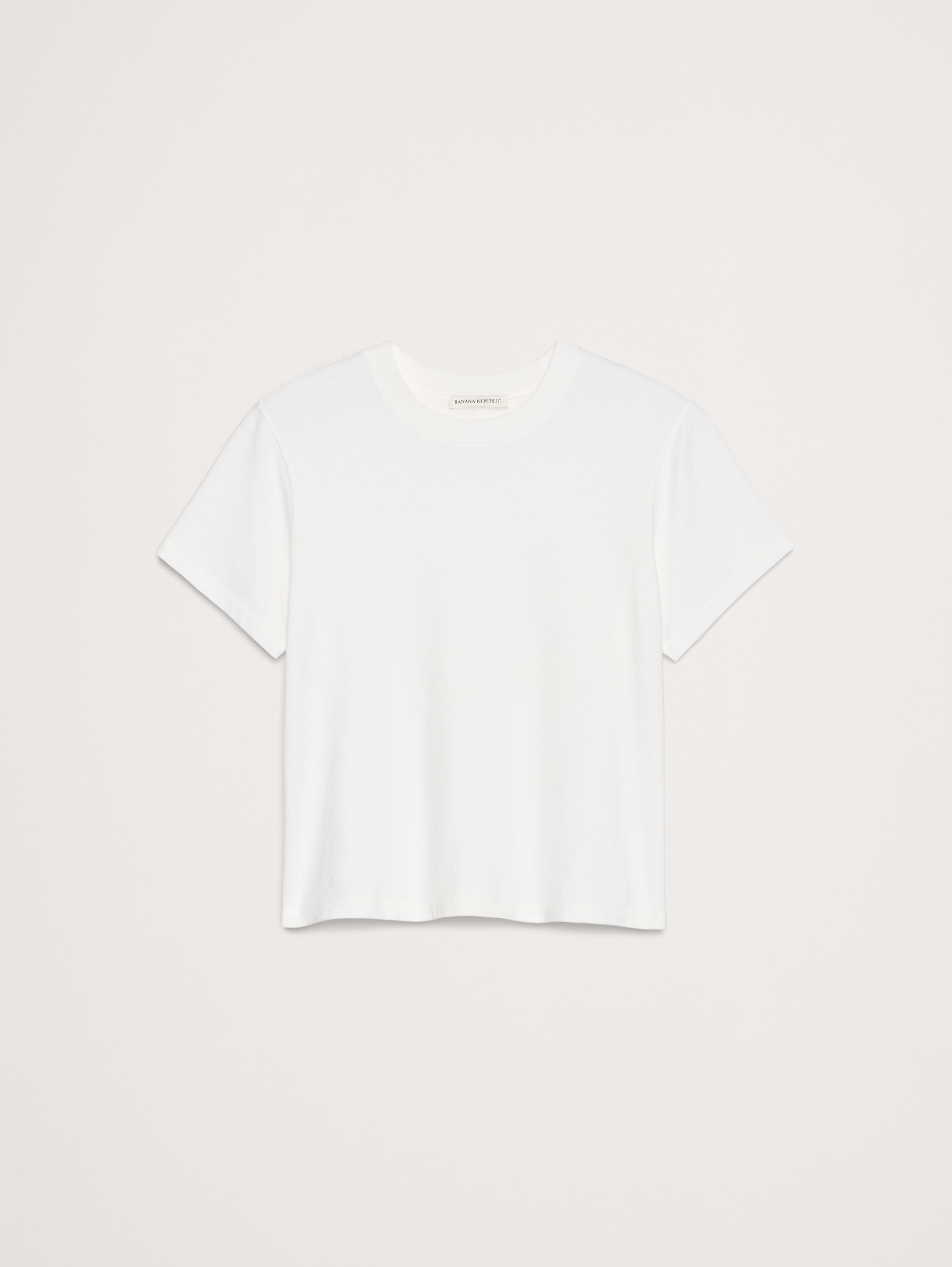 L'image numéro 4 présente T-SHIRT RAS DU COU EN COTON RÉTRO