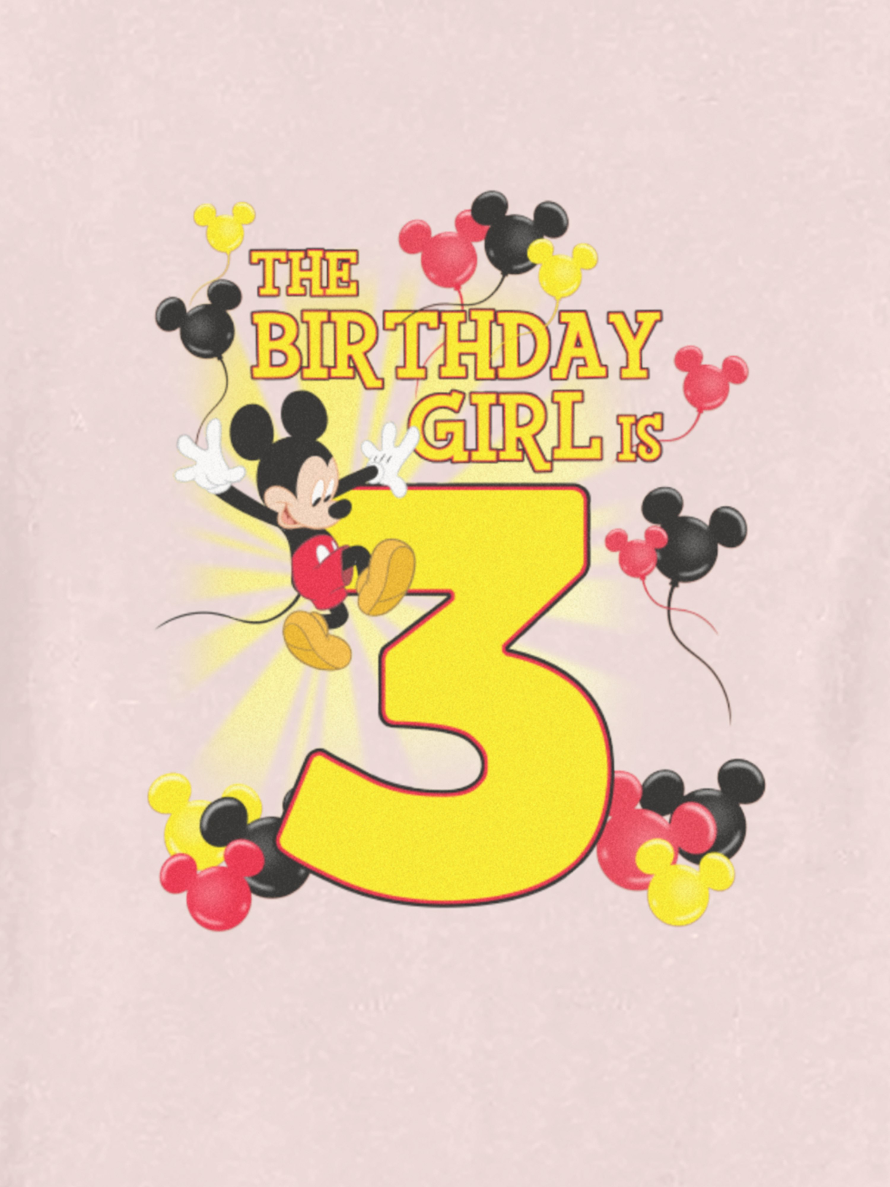 Image number 2 showing, Disney Mickey Birthday Girl Is 3 Graphic T-Shirt for Toddler