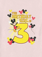 Image number 2 showing, Disney Mickey Birthday Girl Is 3 Graphic T-Shirt for Toddler