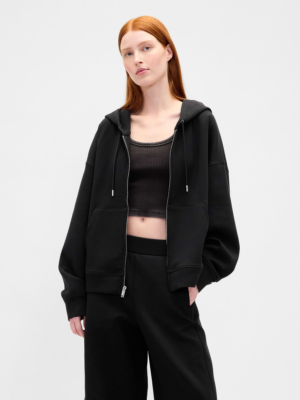 GapFit Oversized Zip Hoodie | Gap