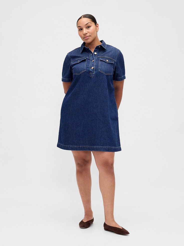 Image number 5 showing, UltraSoft Denim Mini Dress