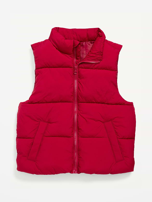 Water-Resistant Quilted Puffer Vest for Boys