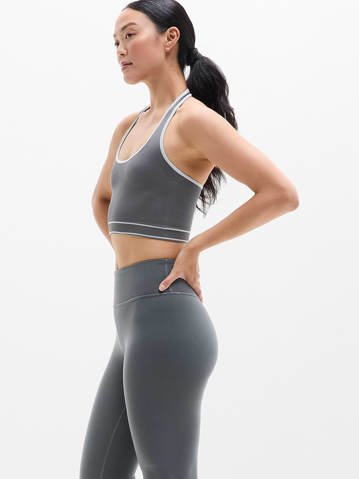 Image 3 of 8, Recharge Rib Seamless Halter