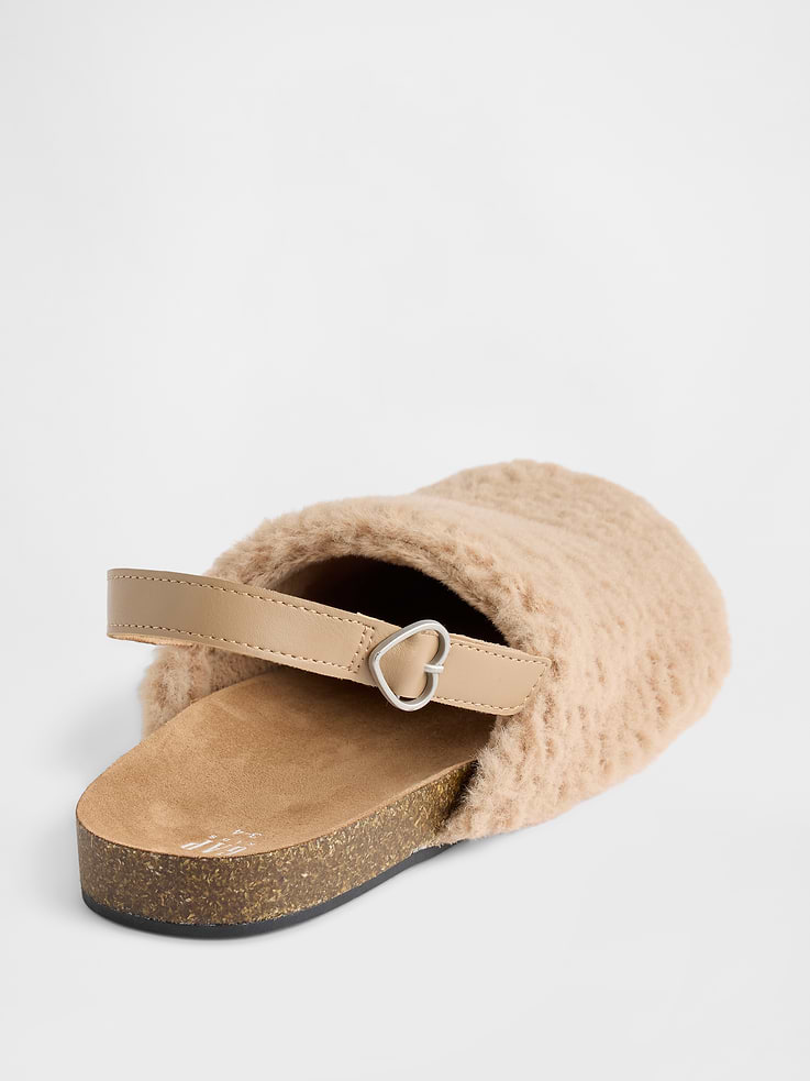 Image number 4 showing, Kids Faux Fur Clogs