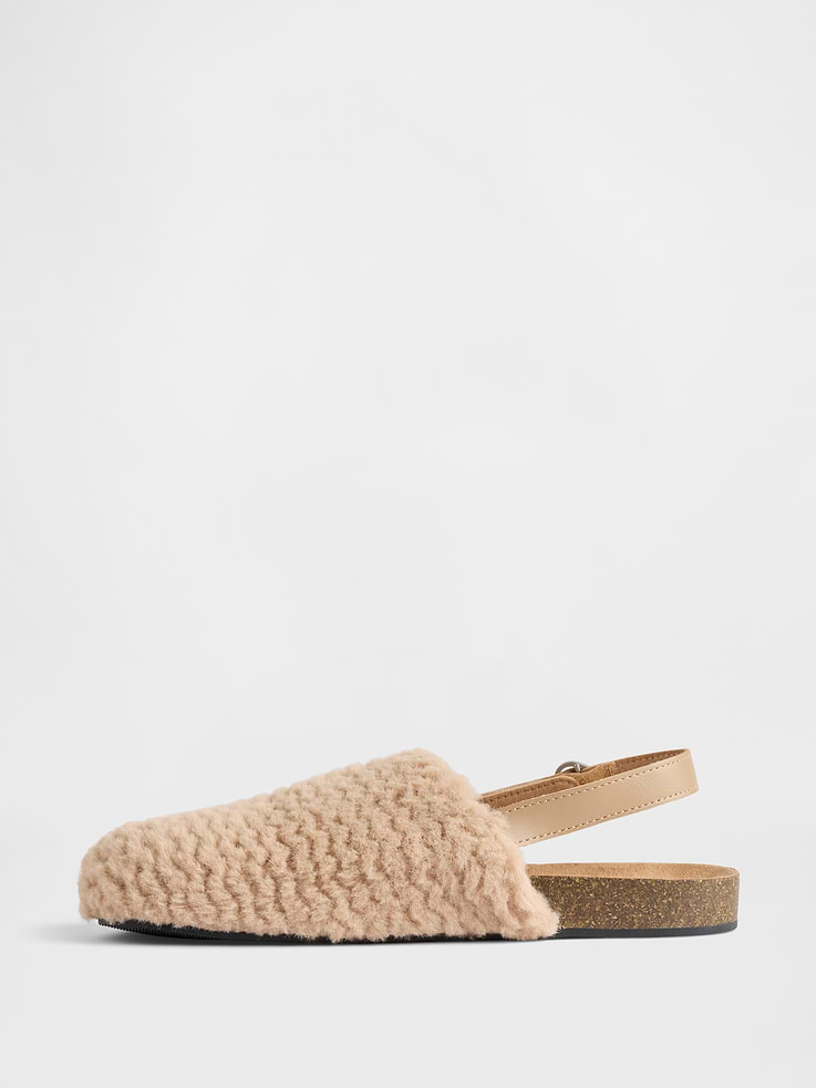 Image number 5 showing, Kids Faux Fur Clogs