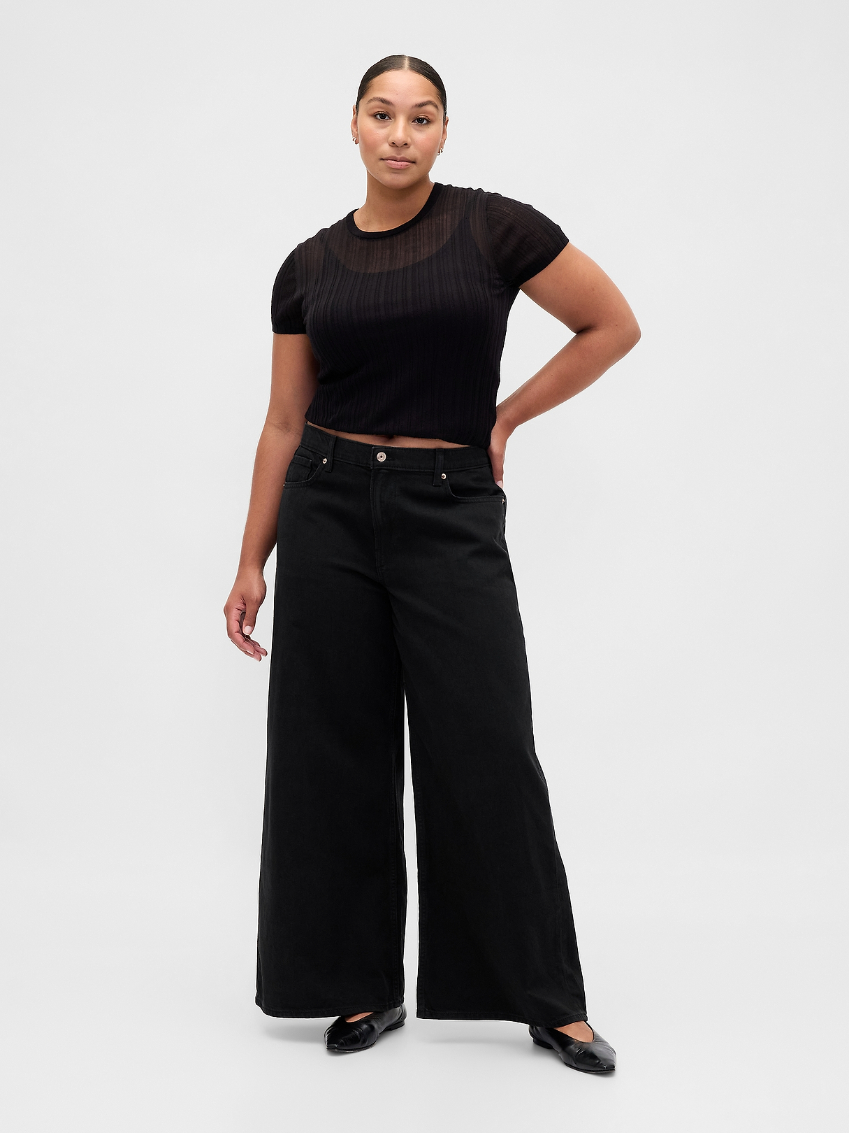 Low Slung UltraSoft Extra Baggy Jeans | Gap